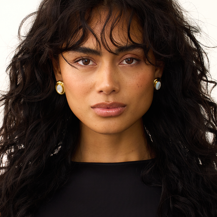 עגילי פנינים גיזל