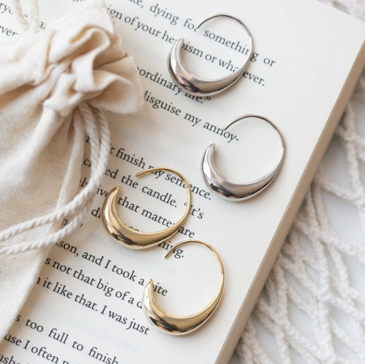 עגילי יוקרה מזהב וכסף